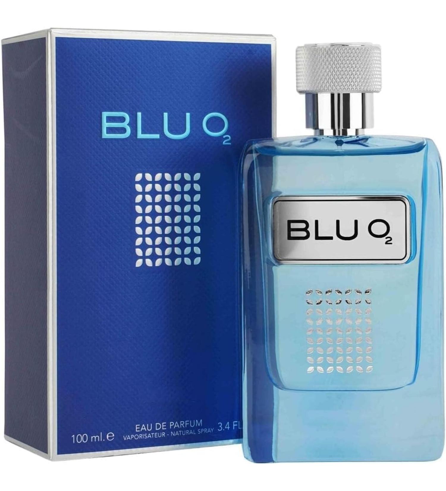 Blu O2 Imported Long Lasting Men Perfume Citrusy Aquatic & Woody Soothing Fragrance perfum | 100ml - Buy Online on GoSupps.com