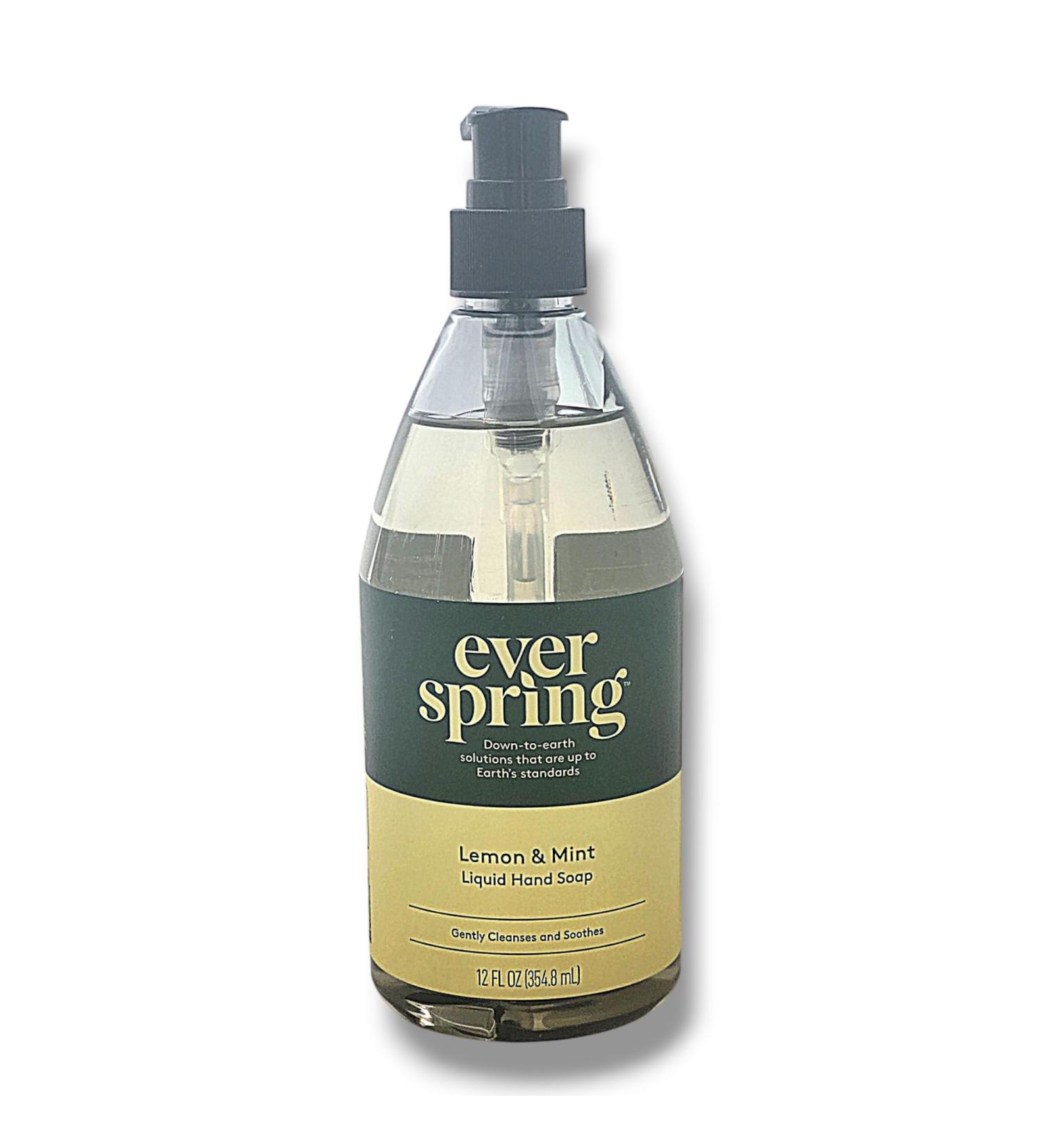 Lemon & Mint Liquid Hand Soap - 12 fl oz - Everspring | Natural & Refreshing | International Shipping Available - Buy Online on GoSupps.com