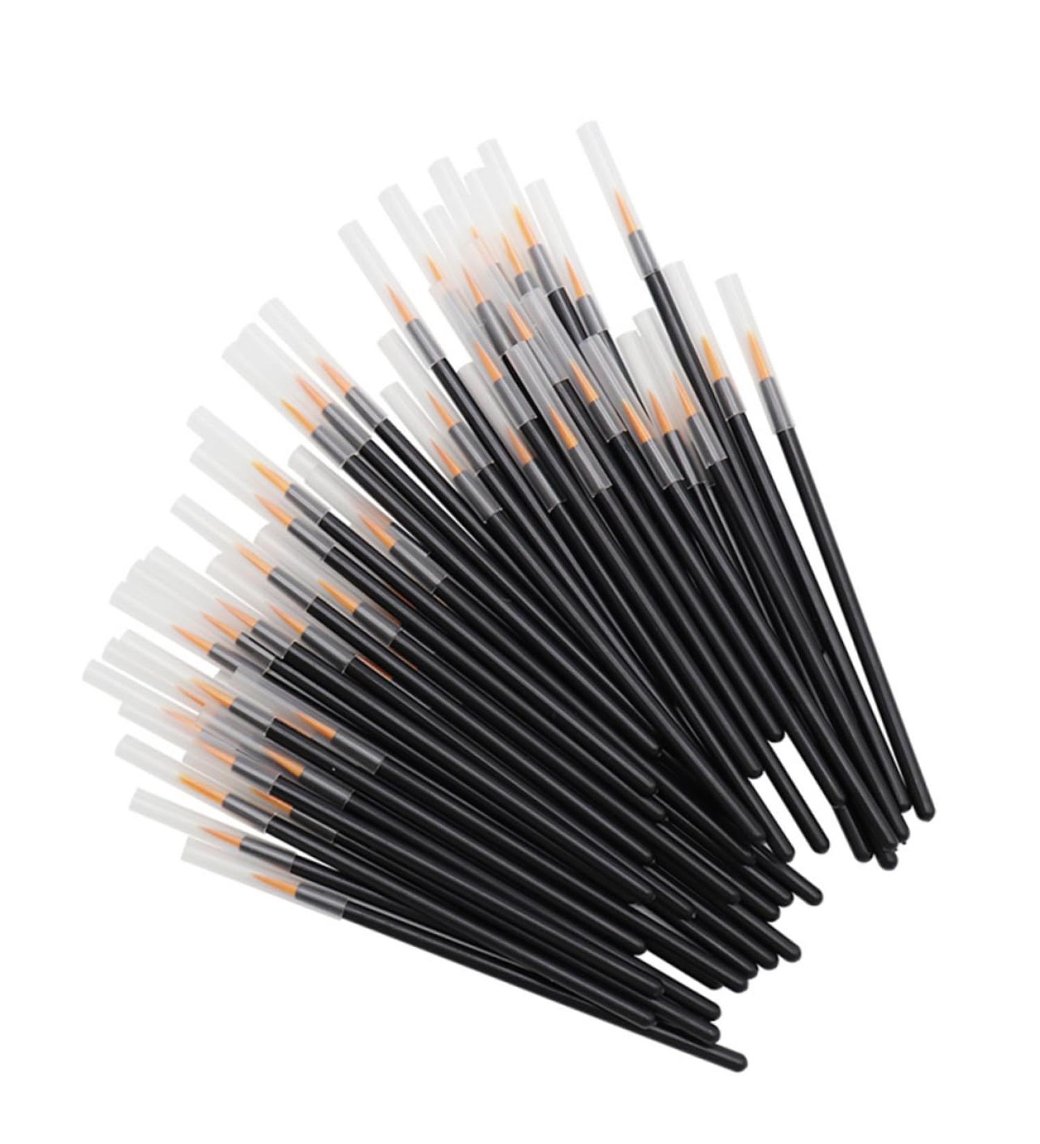 DOITOOL 200 pcs Women Curved Plastic Woman Gel Eye Artificial Lip Multi-function Professional Fine Delicate 9x6.5cmx2pcs Blackx2pcs - Buy Online on GoSupps.com