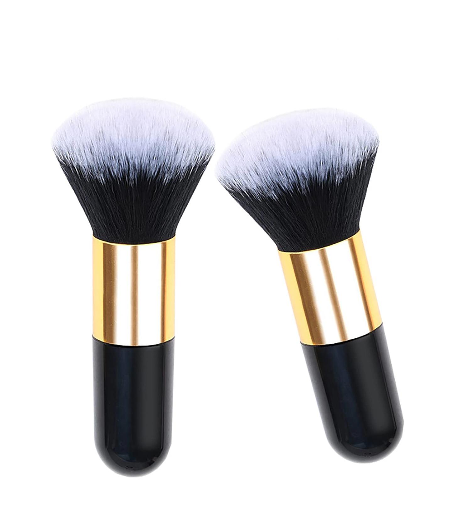 2 Pieces Powder Makeup Brush Large Loose Powder Brush Flat Kabuki Brush Foundation Brush Blush Brush Foundation Makeup Brush for Blending Liquid Make Up - Buy Online on GoSupps.com