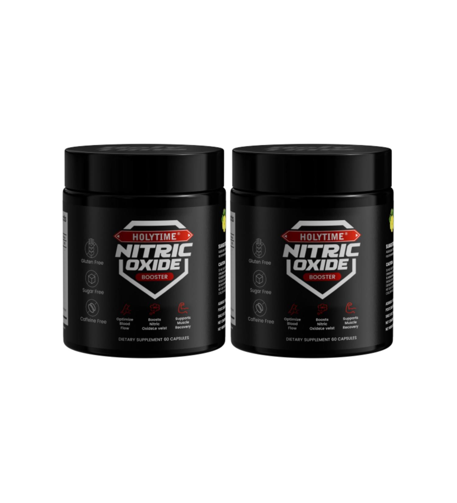 HolyTime Nitric Oxide Capsules Herbal Complex with L-Arginine L-Citrulline & Ginseng Plant-Based Supplement for Energy Heart Health & Circulation Support (2) - Buy Online on GoSupps.com