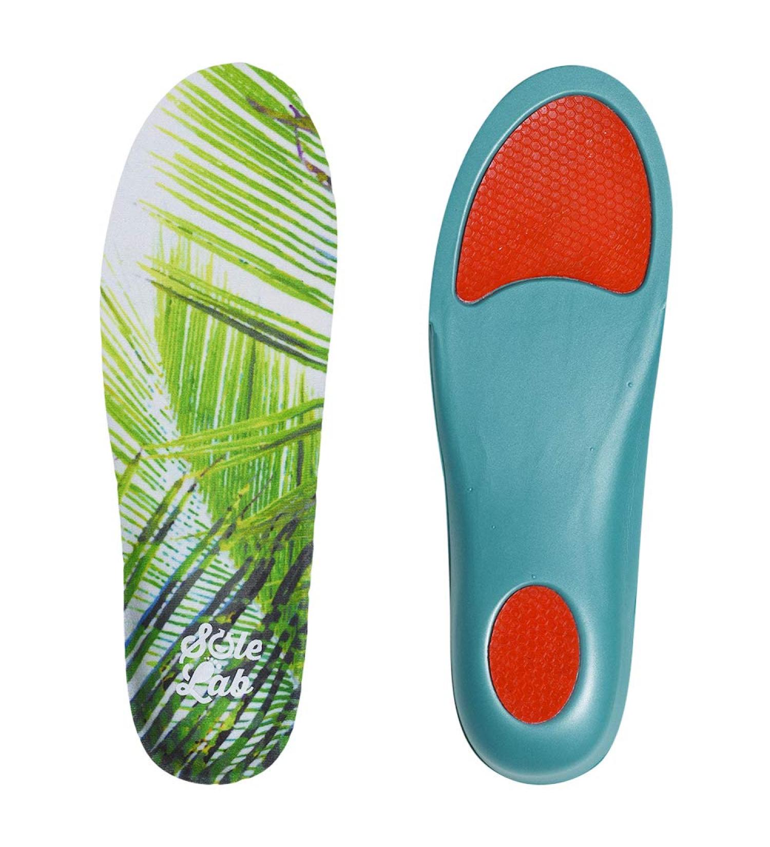 Memory Foam Insole with Adaptive Arch Support for Flats and Boots - Men and Women - Palm Tree M (5.5-6.5) W (6.5-8) - Buy Online on GoSupps.com