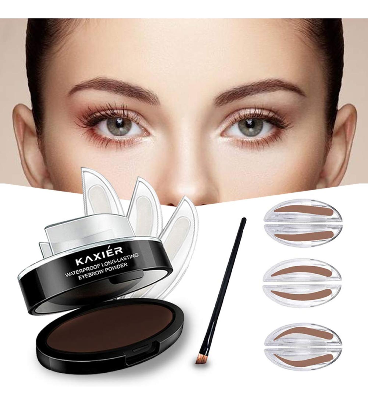 Turelifes Waterproof Eyebrow Stamp & Brush | Dark Brown | Perfect One-Second Makeup for Natural Bridal Looks - Buy Online on GoSupps.com