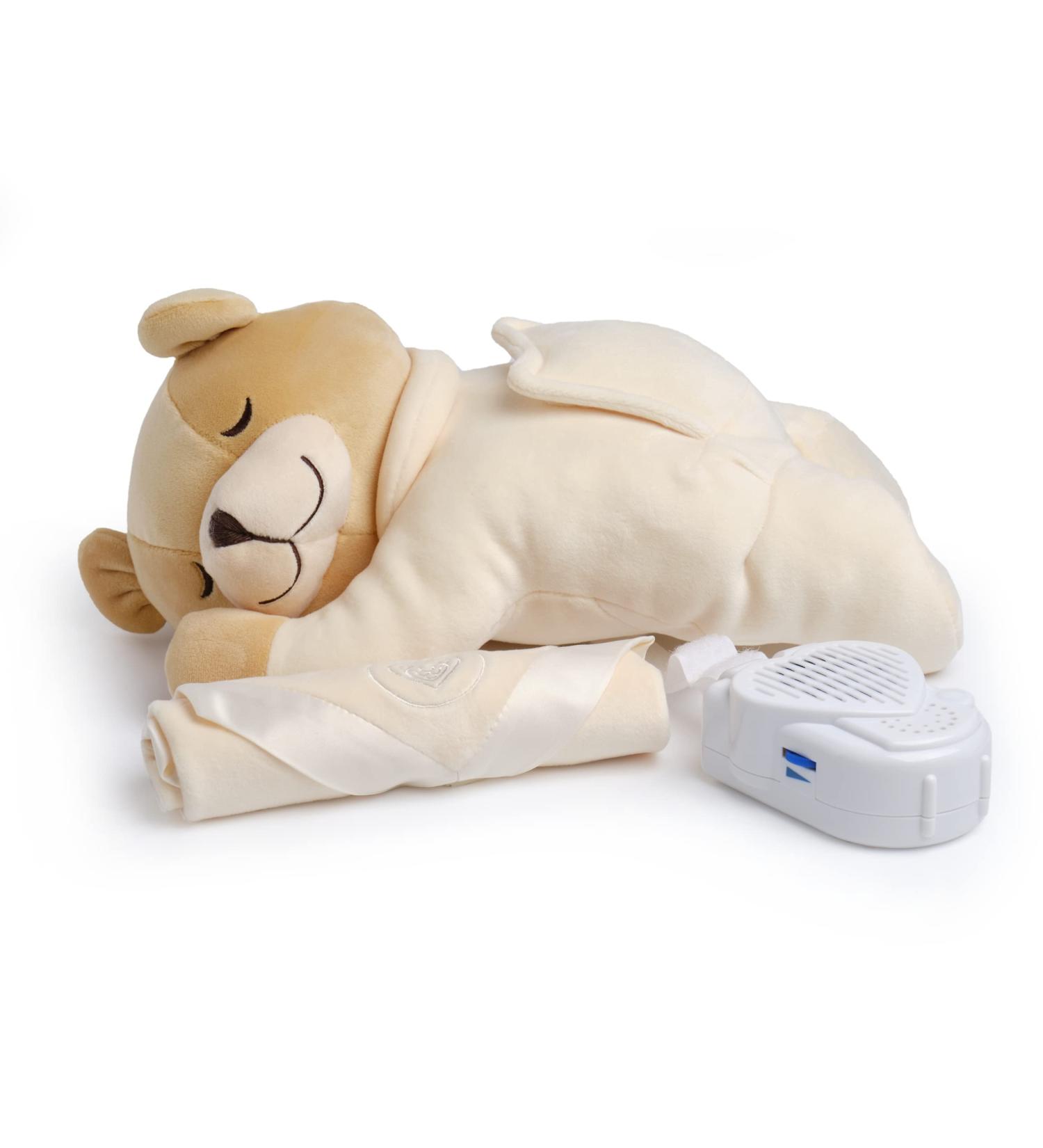 Prince Lionheart Slumber Bear with Silkie| Sleep Aid | Soothing Womb Sounds | Designed By A Doctor | Newborn Infant & Toddler | White Noise | Removeable Sound Box Cream - Buy Online on GoSupps.com