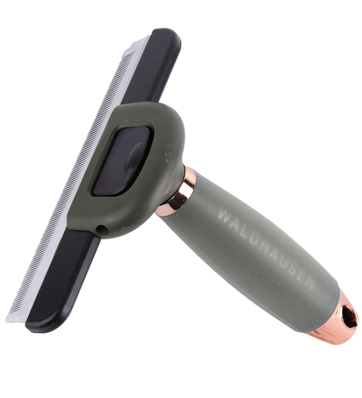 Buy WALDHAUSEN Shedding Comb with Gel Handle - XL Green | Best for Pet Grooming - International Shipping - Buy Online on GoSupps.com