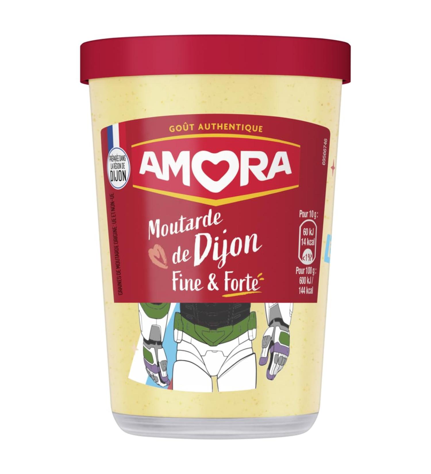AMORA - Moutarde de Dijon - Fine et Forte - go t incomparable et authentique - 185g 185 grammes