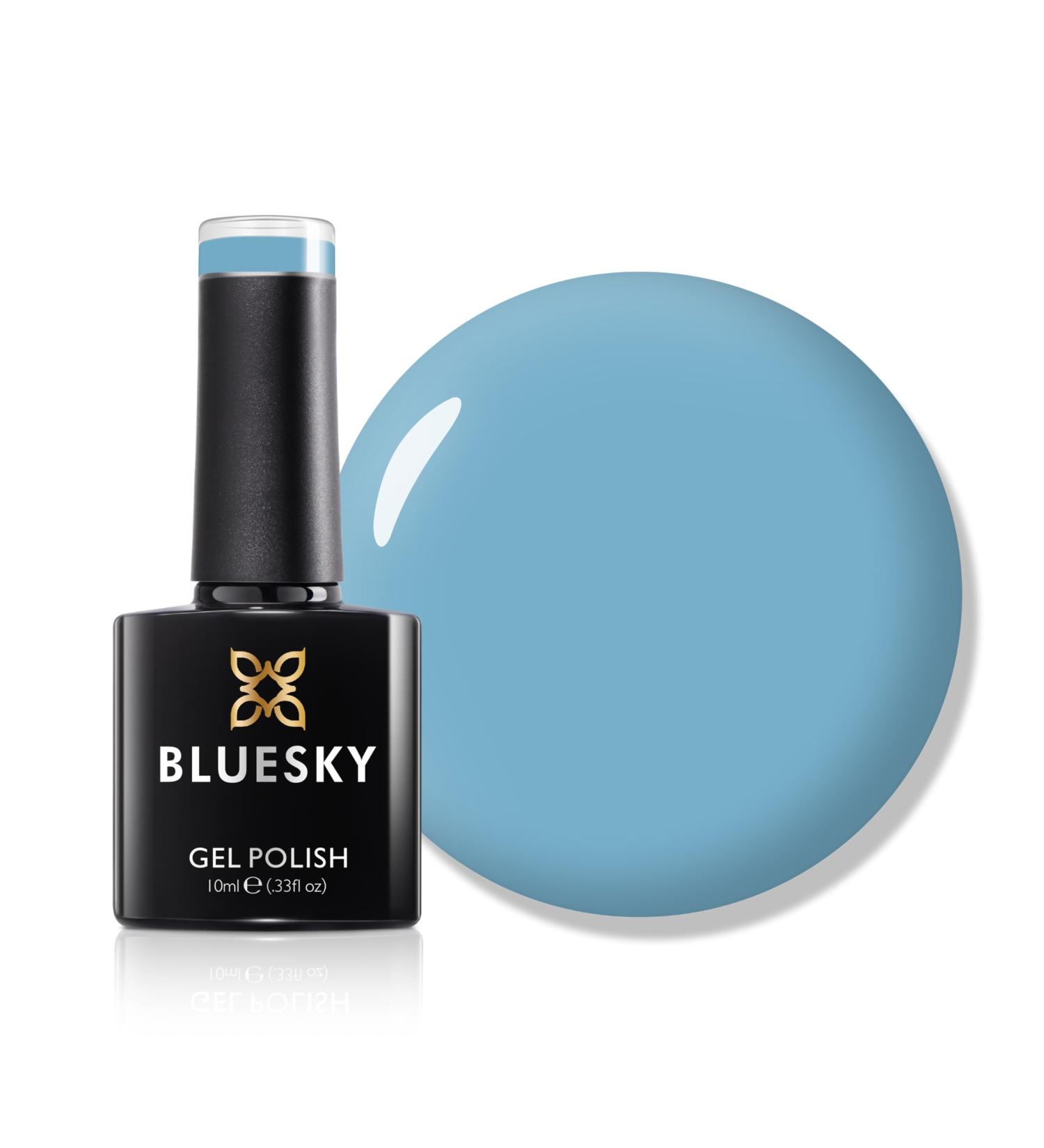 Bluesky Gel Nail Polish 10ml Sea Green - DC061 Blue Soak-Off Gel Polish for 21 Day Manicure Professional Salon & Home Use Requires Curing Under UV/LED Lamp