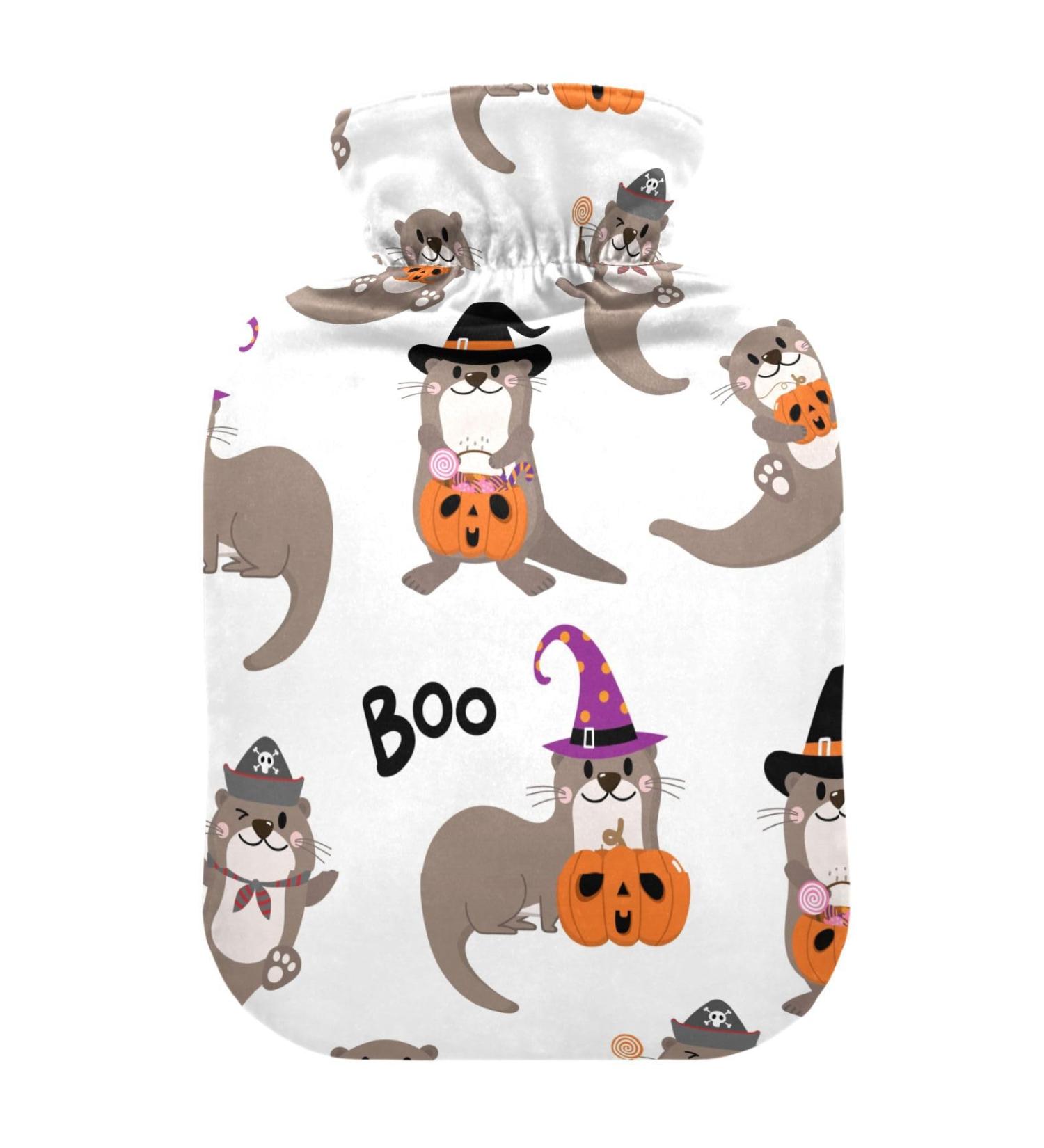 Sweet Otter Halloween Hot Water Bottle | Pain Relief Heating Pillow & Bags for Headaches & Back Pain | 1L International Shipping - Buy Online on GoSupps.com