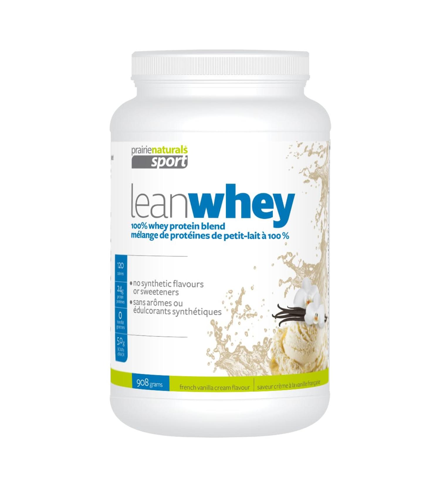 Prairie Naturals Lean Whey Protein Vanilla Cream Powder 908 Gram - Buy Online on GoSupps.com