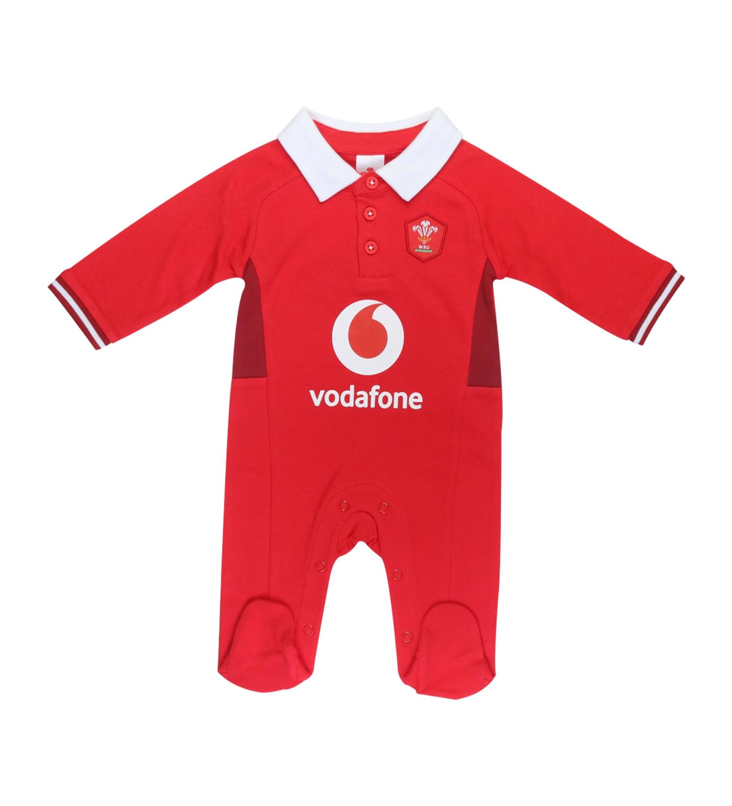 Official Wales RU Rugby Word Cup 2023 Baby Sleepsuit 12-18 Months Red - Buy Online on GoSupps.com
