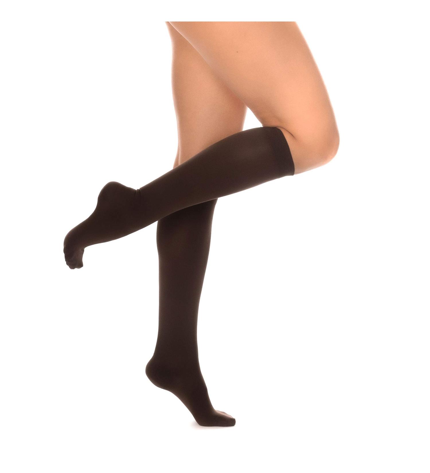 RIEMTEX Medical Compression Stockings Class 2 CCL2 23-32 mmHg - Women's Closed Tip Calf Stockings Premium Series 3211A Size 3 Brown - International Shipping - Buy Online on GoSupps.com