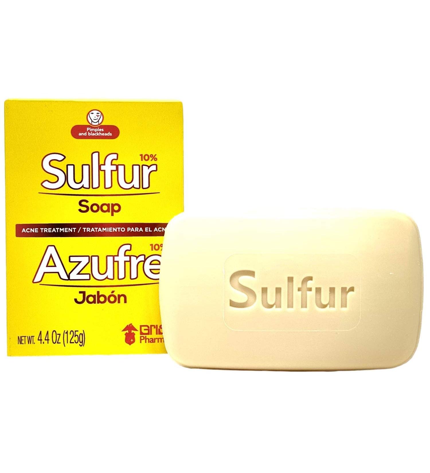 Sulfur Acne Treatment Soap with Lanolin 4.40 Oz Bar - Clear Skin Solution - Buy Online on GoSupps.com