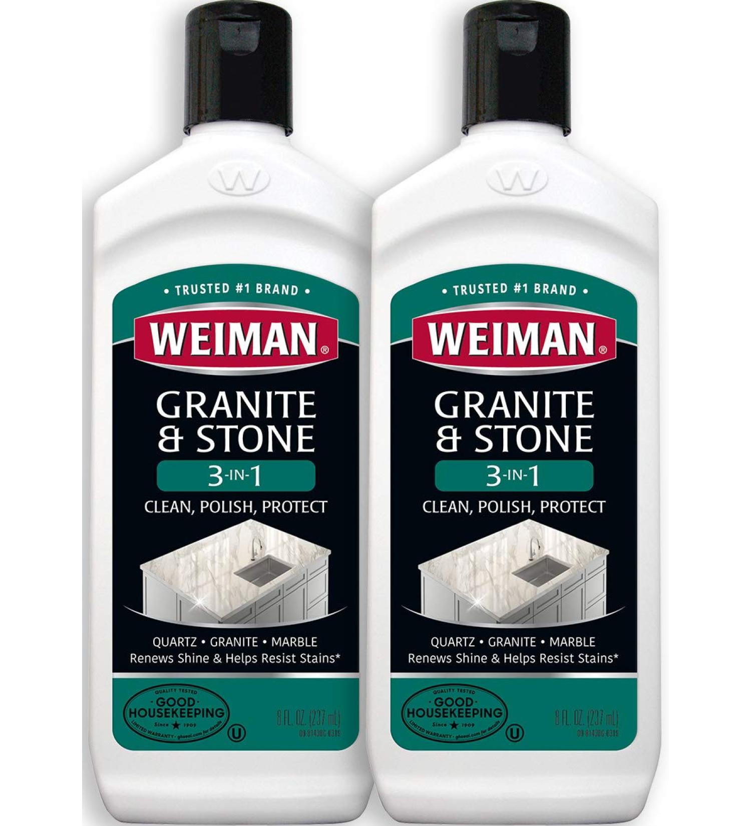 Weiman Granite Cleaner and Polish 8oz - Set of 2 | Premium Stone Care Solution - Buy Online on GoSupps.com