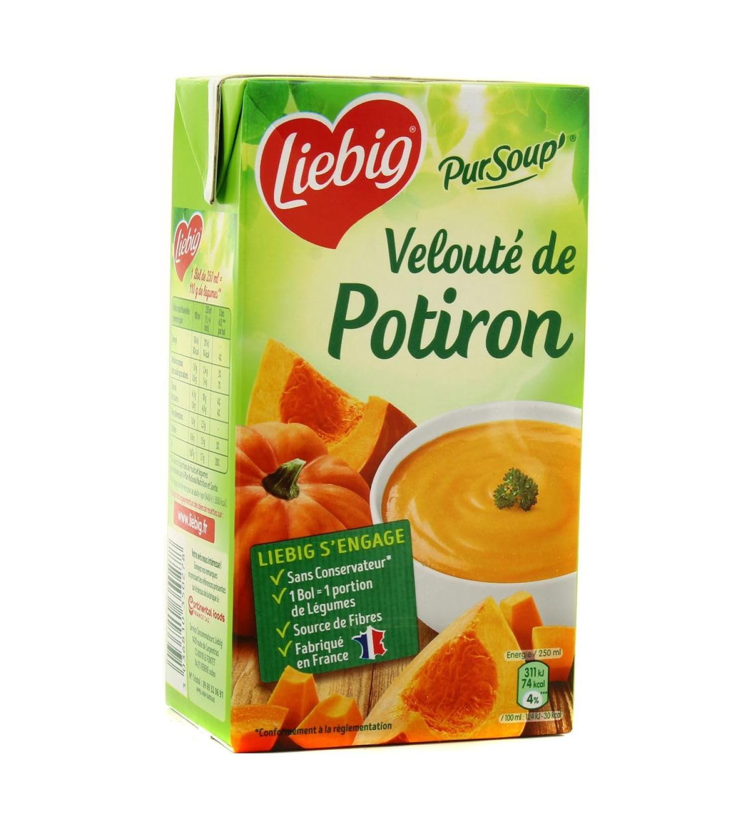  G n rique PUR SOUP DE LIEBIG Pure Liebig Soup Pumpkin Soup 1L 1L Pack of 3 Sold as a Lot - Buy Online on GoSupps.com