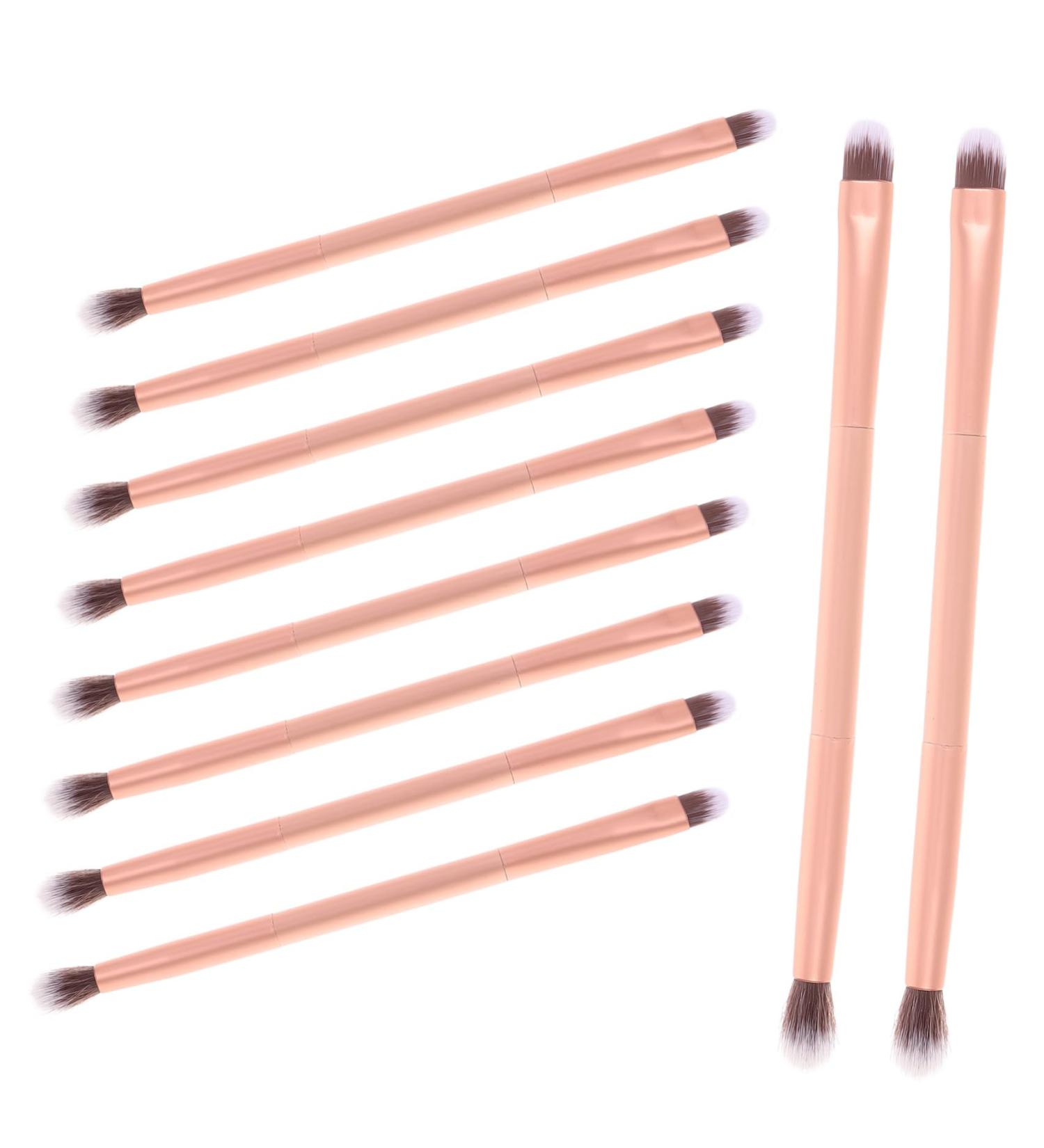 Healeved 120 Pcs Makeup Brush Eye Shadow Brush Eyeshadow Brush Lash Tool Nose Contour Brush Golden Metal - Buy Online on GoSupps.com