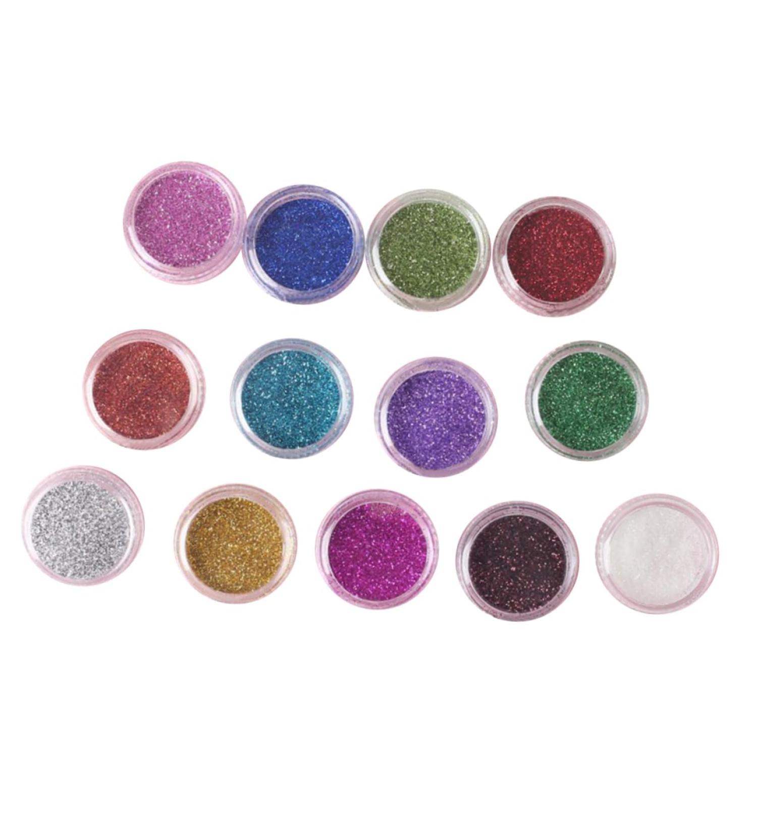NOLITOY 12 Boxes Eye Shadow Powder Glitter Eyeshadow Powder Glitter Eyeshadow Pigments Highlight Particles medium Assorted Color - Buy Online on GoSupps.com