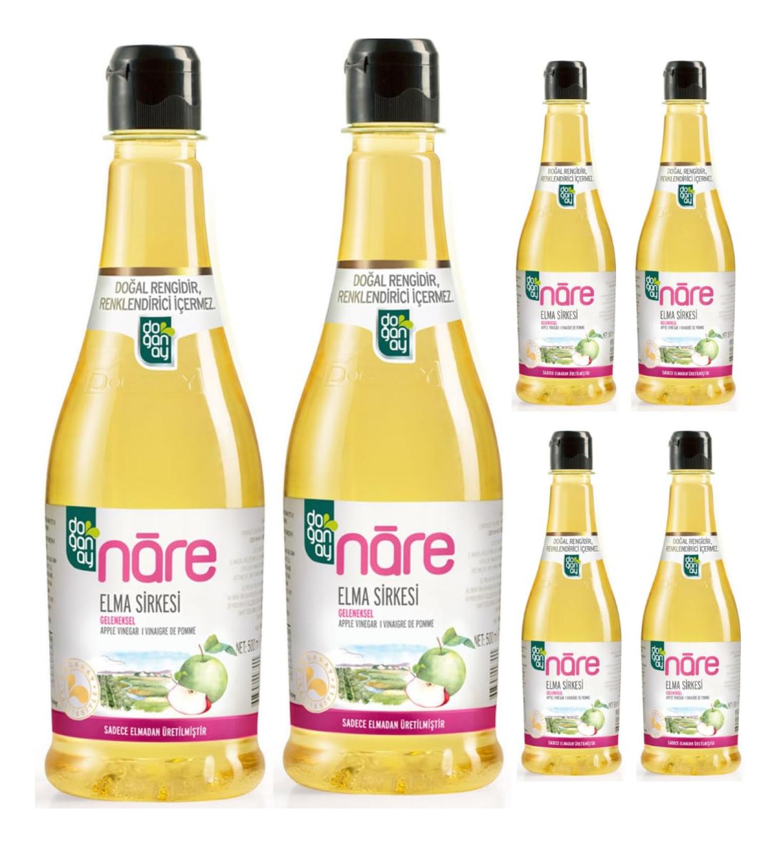 Doganay Apple Vinegar%100 1000 ml x 6 Pieces - Buy Online on GoSupps.com