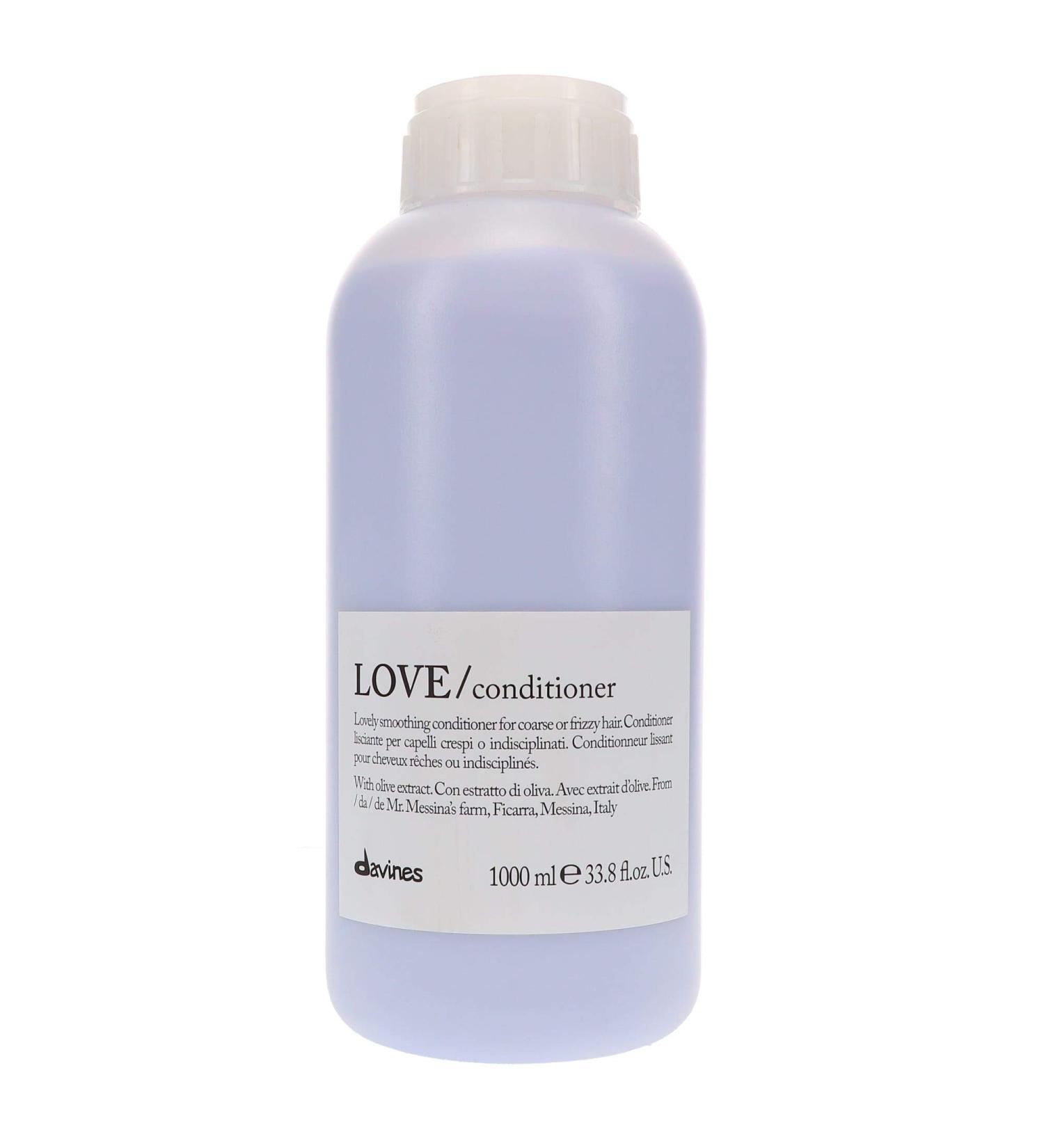 Davines Essential Haircare LOVE Conditioner 1000ml - Smoothing Salon Size for Frizz-Free Hair | International Shipping Available - Buy Online on GoSupps.com