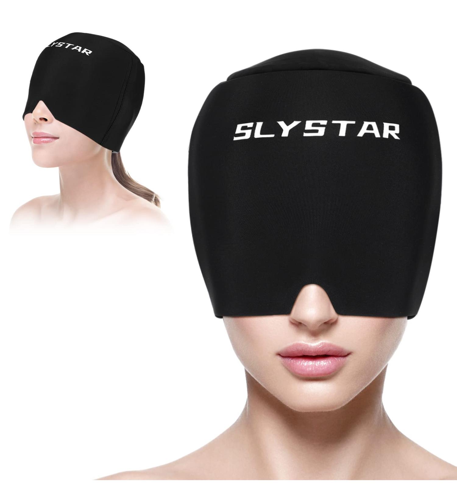 Migraine Relief Cap - Hot/Cold Therapy Head Wrap for Headache, Sinus & Stress Relief | Nylon Spandex Headache Hat - Buy Online on GoSupps.com