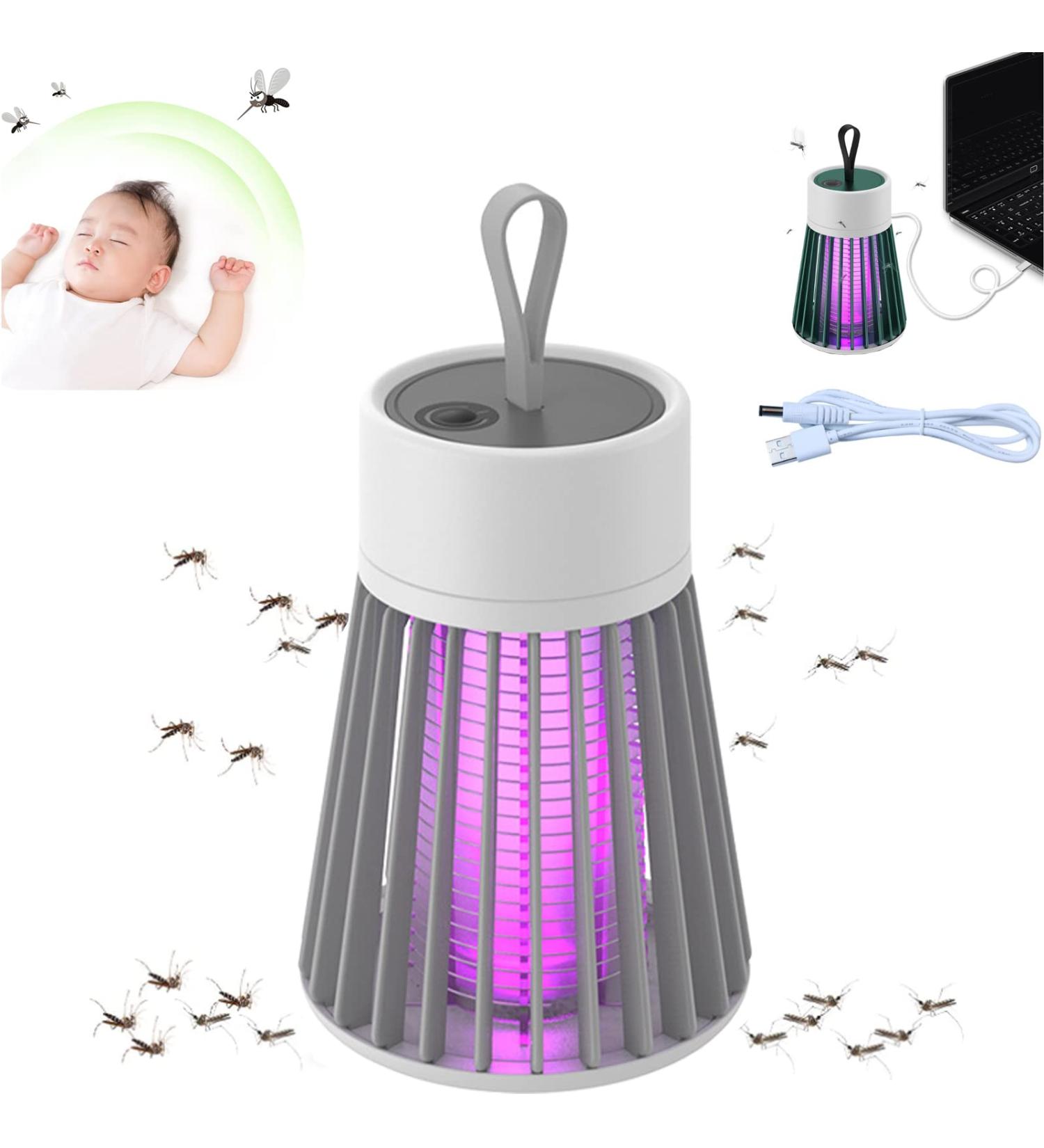 MosquitoZap - Mosquito Zapper for Outdoor Indoor Portable Camp Buzz Blast Pro Rechargeable Charging Multifunctional Cordless Buzz Blast Pro for Home Backyard Garden Camp (Grey) - Buy Online on GoSupps.com