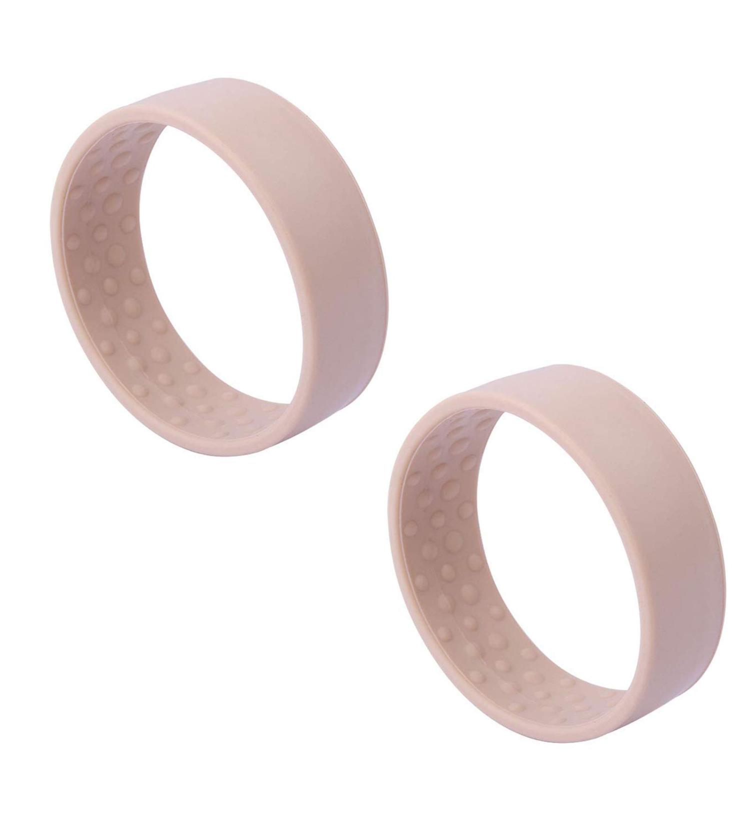 Buy Silicone Foldable Elastic Hairband - Magic Ponytail Holder & Stretch Hair Tie (2 Pack) | Beige - International Shipping - Buy Online on GoSupps.com