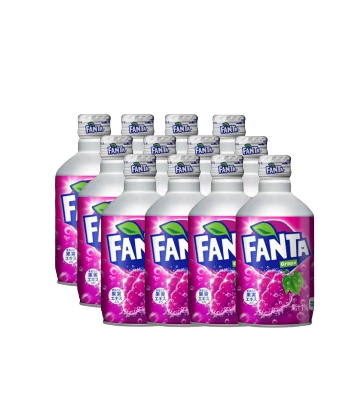  Al Duchan Fanta Grape Metal Bottles 300ml (Japan) with Deposit Box of 12 - Buy Online on GoSupps.com