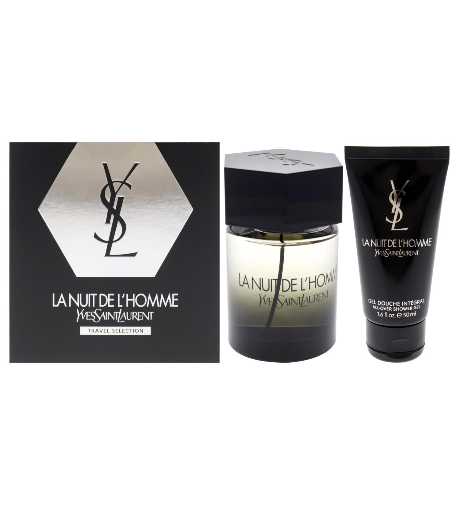 YVES SAINT LAURENT La Nuit De LHomme for Men - 2 Pc Gift Set 3.3oz EDT Spray 1.6oz Shower Gel - Buy Online on GoSupps.com