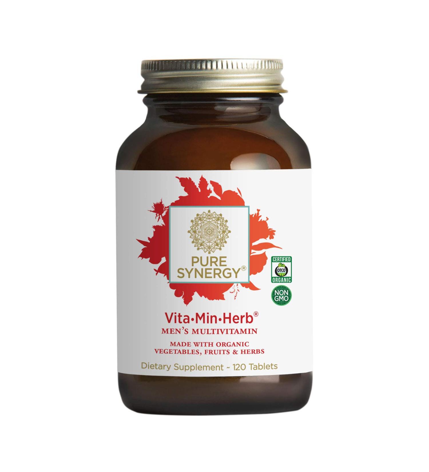 Pure Synergy VitaÂ·MinÂ·Herb Men's Multivitamin 120 Tablets - Buy Online on GoSupps.com