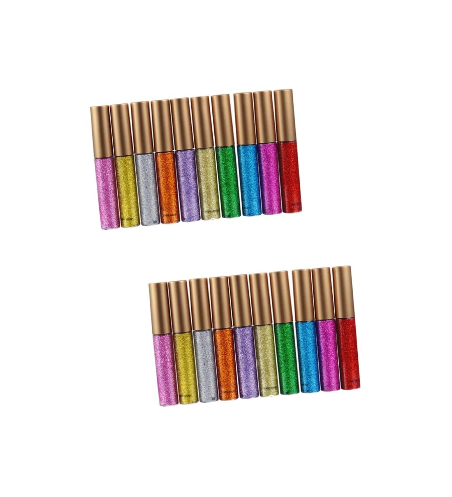 MAGICLULU Glitter Eyeliner 20 Pcs Shinny Eyeliner Eye Shadow Eyeliner Pencil Liquid Eyeliner Flash Liquid Eyeshadow - Buy Online on GoSupps.com