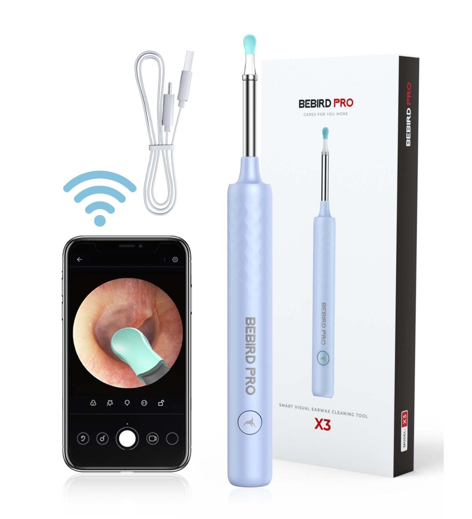 BEBIRDPRO R3 PRO X3 Blue: Wi-Fi Ear Wax Remover with HD Camera, Intelligent Temperature Control, for Android and iOS - Buy Online on GoSupps.com