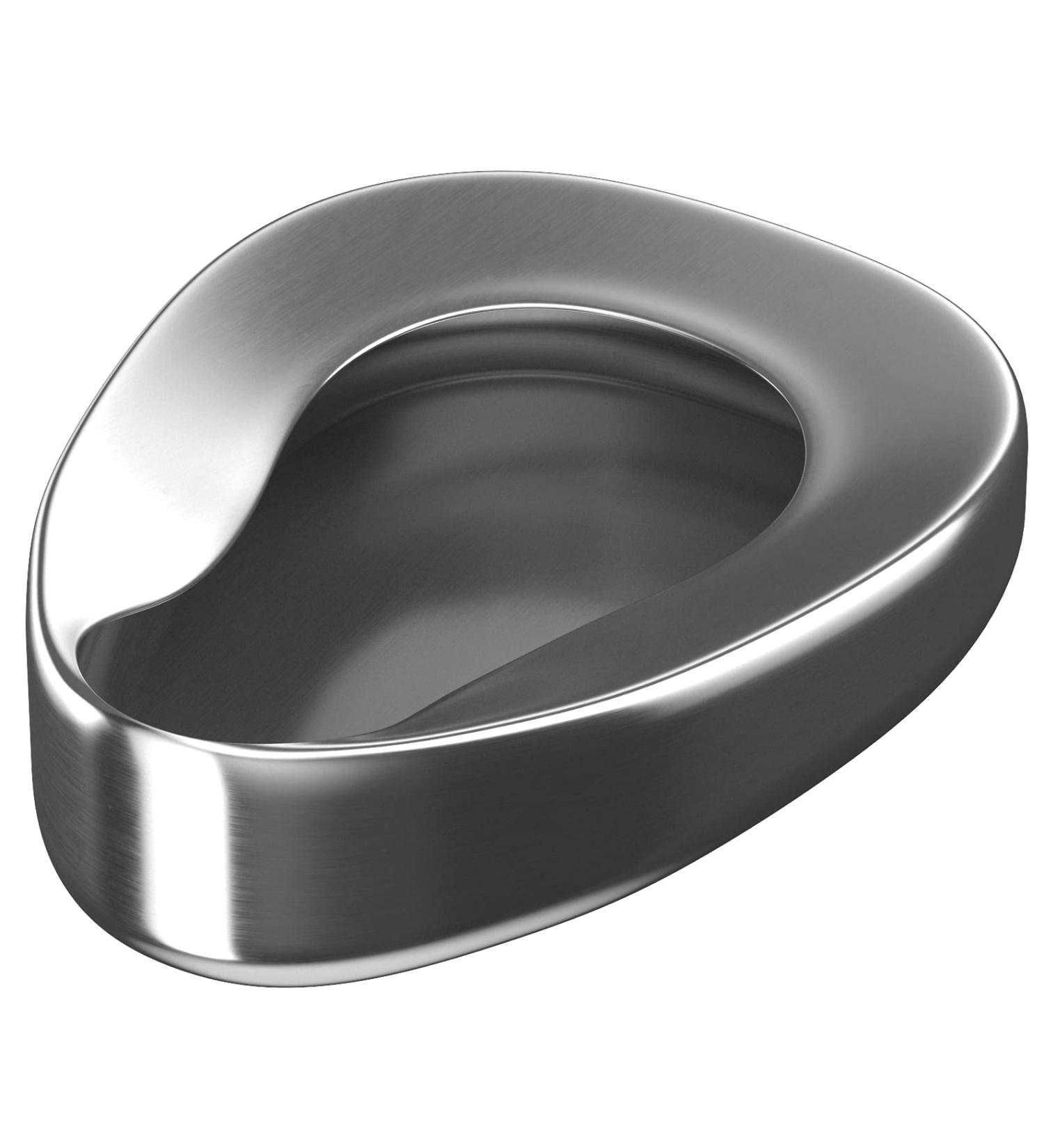 AAproTools Stainless Steel Bedpan - Heavy Duty, Firm & Contoured for Male/Female Patients - Buy Online on GoSupps.com