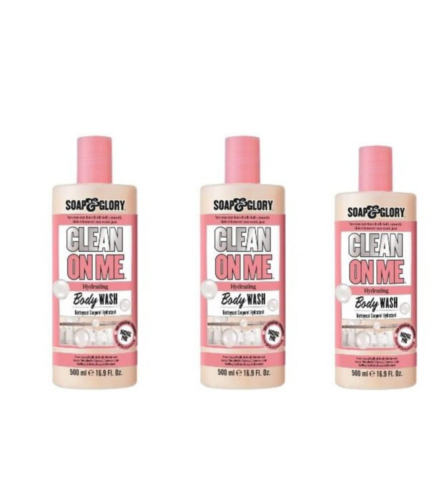 Soap And Glory Clean On Me 500ml Shower Gel - Pack of 1 | Luxurious Body Wash - Buy Online on GoSupps.com