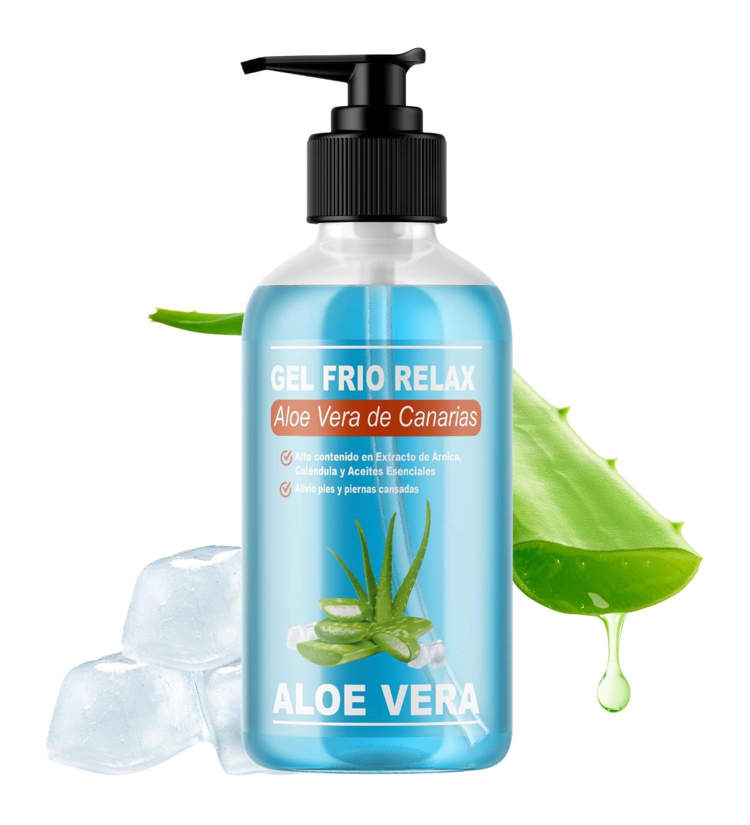 GEL FROID BIO ALOE VERA DE CANARIAS - Aux extraits d'Arnica et de Calendula. Effet rafra chissant soulage les jambes fatigu es stimule la circulation. Hydratation (500 ml) 500 ml (Lot de 1) - Buy Online on GoSupps.com