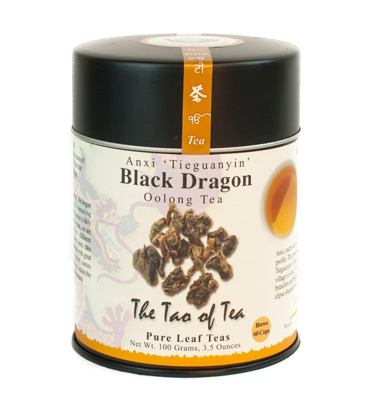 Tao of Tea Black Dragon Oolong Loose Leaf Tea 3.5oz Tin - Premium Quality Oolong Tea - Buy Online on GoSupps.com