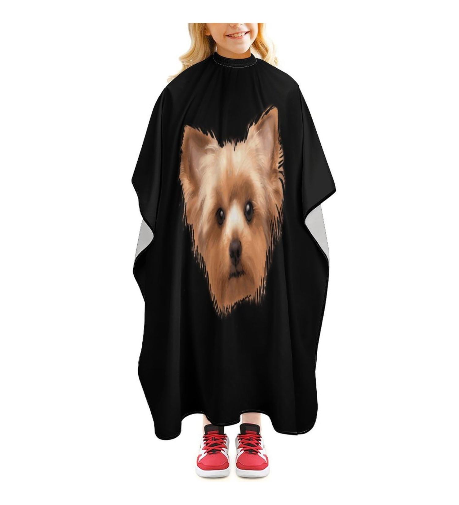 Yorkshire Terrier Mini Haircut Cape | Cute Water-Resistant Dog Salon Gown for Men & Women - Buy Online on GoSupps.com