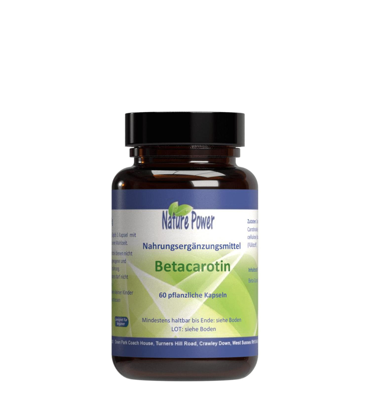 Betacarotene (Provitamin A) - by Nature Power - 60 vegetable capsules