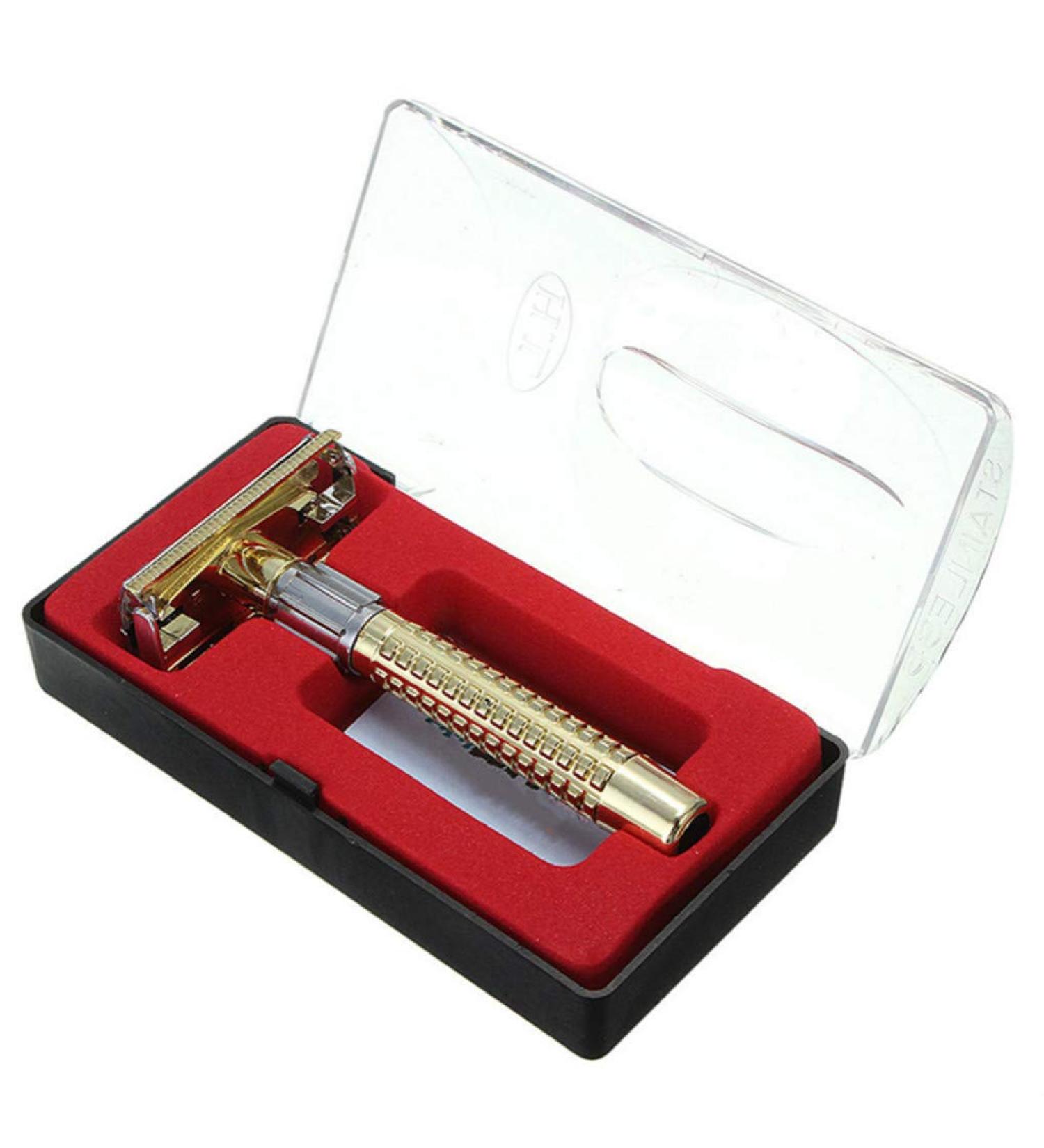 Tommy Lambert Double Edge Safety Razor Set for Men - Premium Quality Blade Shaving Kit - Buy Online on GoSupps.com