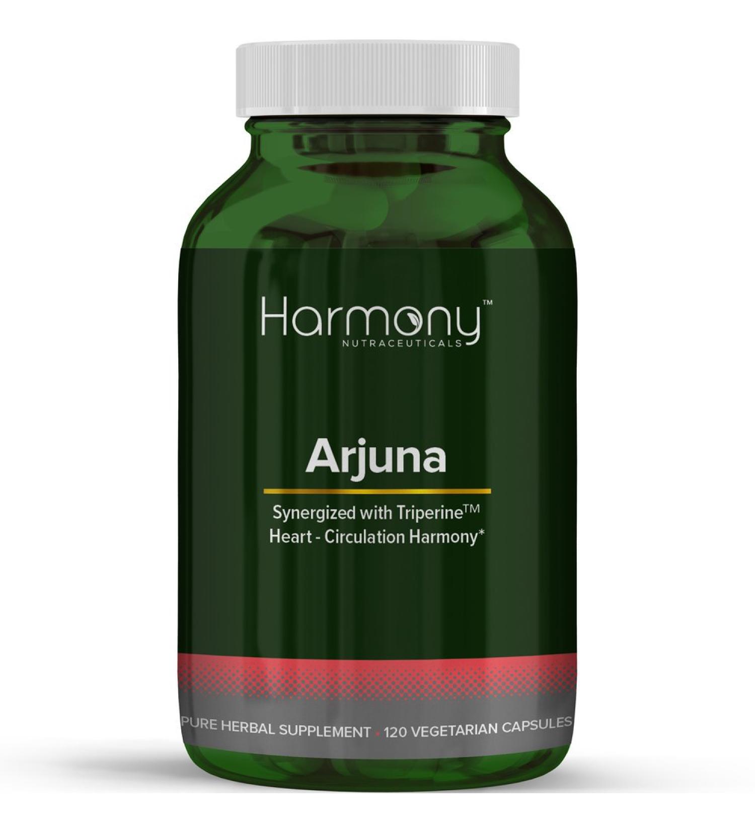 Arjuna Supreme Synergized with Triperine - HIghest Potency Maximum Bio-activity Liposomal Dr. Gumman's Harmony Nutraceuticals Herb for Cardiovascular Support 120 Vegan Capsules - Buy Online on GoSupps.com