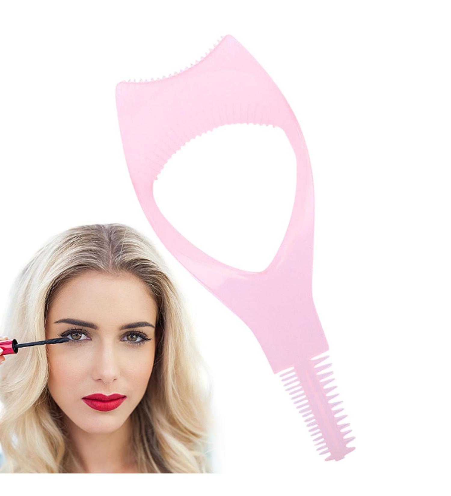Supatmul Eyelash Mascara Applicator Plastic Eyelash Stencil Brushes for Beginners Multifunctional Eye Makeup Mascara Guide for Daily Use Appointments Parties Performances Pink - Buy Online on GoSupps.com