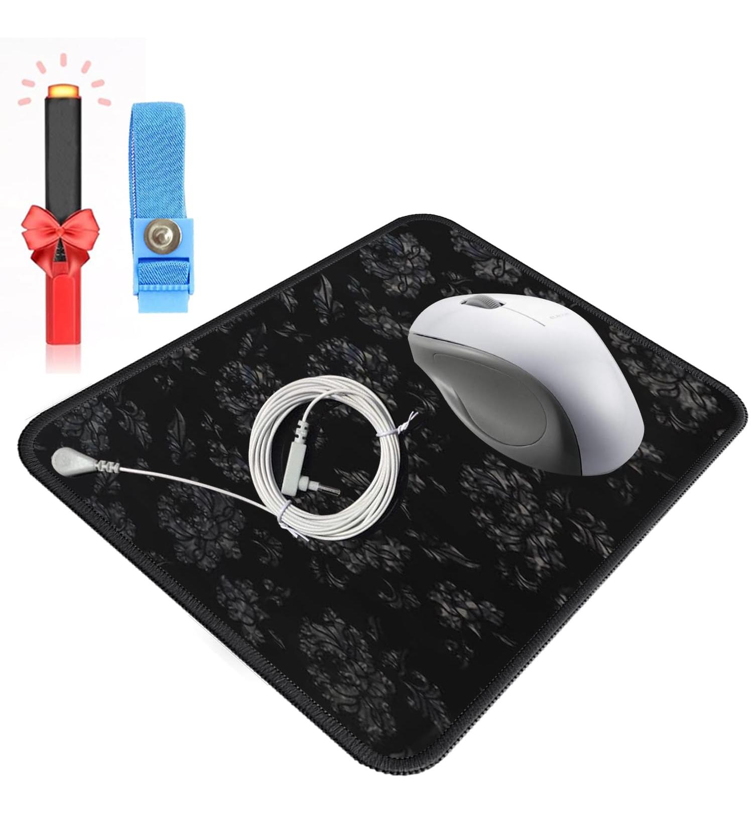 Landing mat for sleeping with a test pencil ground pad improved material and pattern to improve health pain stress inflammation ground mat for foot bed 9.8 *11.8 and pen