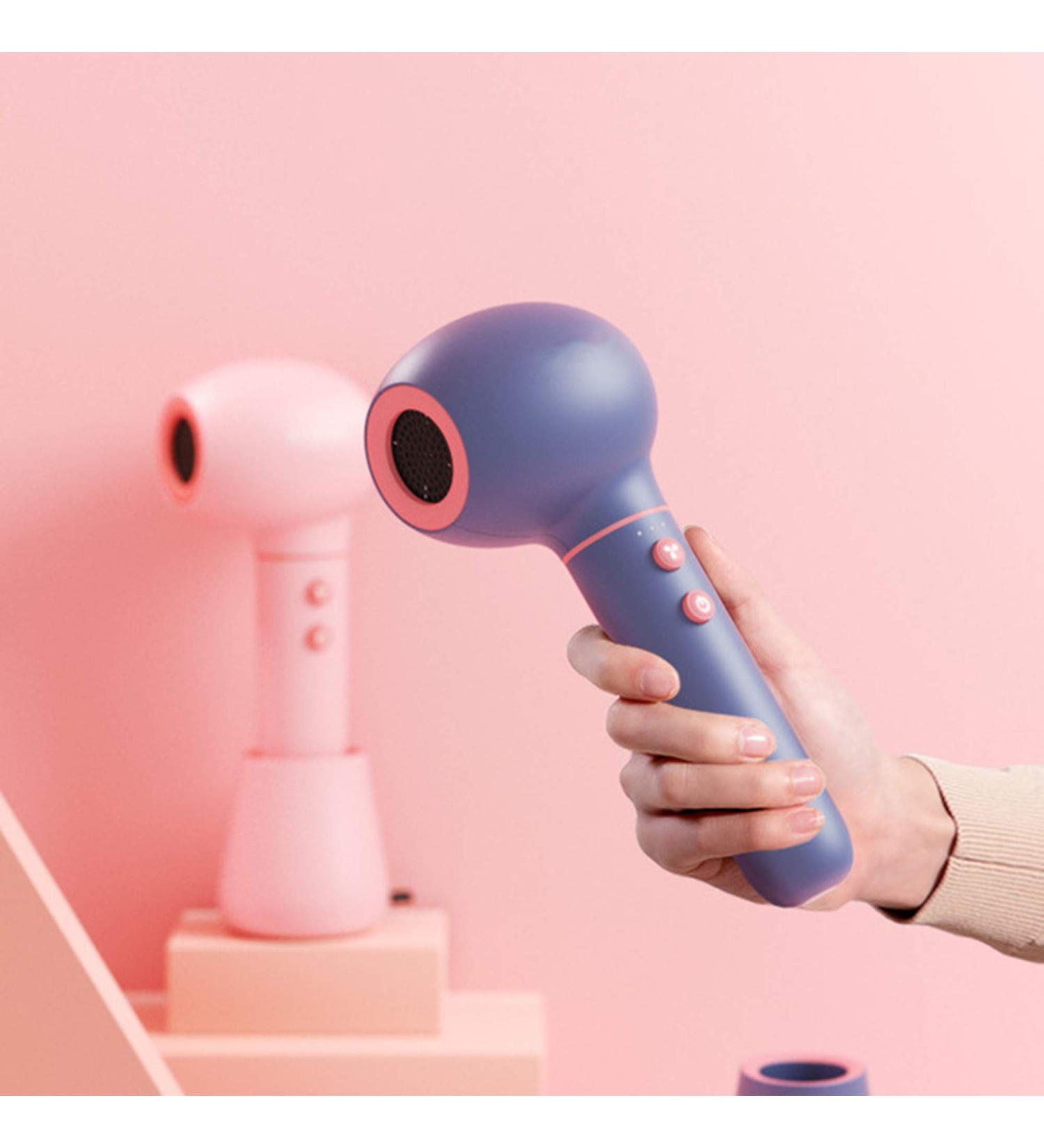 USB Wireless Hair Dryer Rechargeable Cordless Hair Dryer Blow Dryer w/Hot & Cold Wind Travel Hair Dryer for Pregnant Women Pets Blue - Buy Online on GoSupps.com