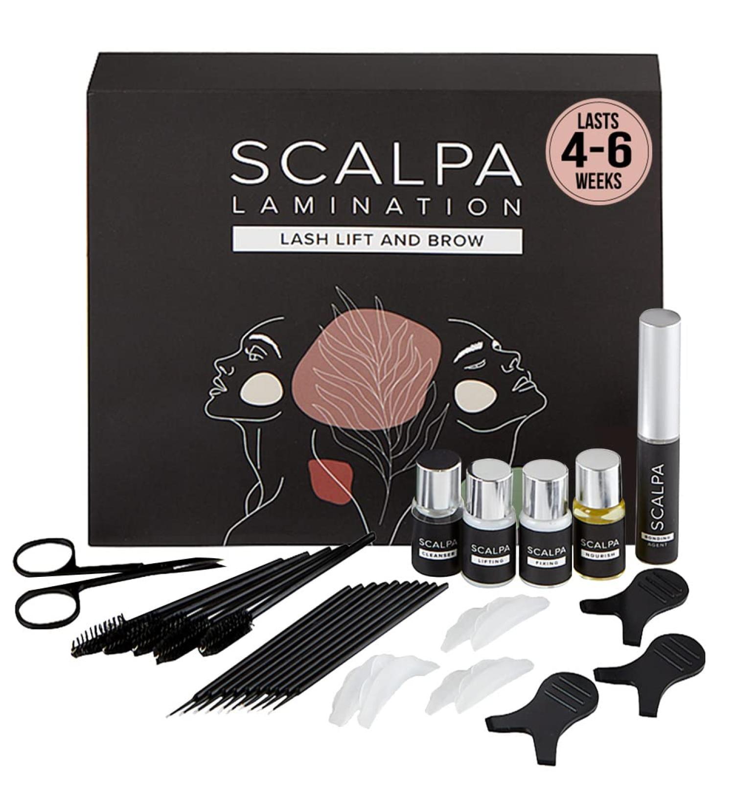 SCALPA Professional Lash Lift & Brow Lamination Kit - Semi-Permanent Eyelash & Eyebrow Perm Set - Buy Online on GoSupps.com