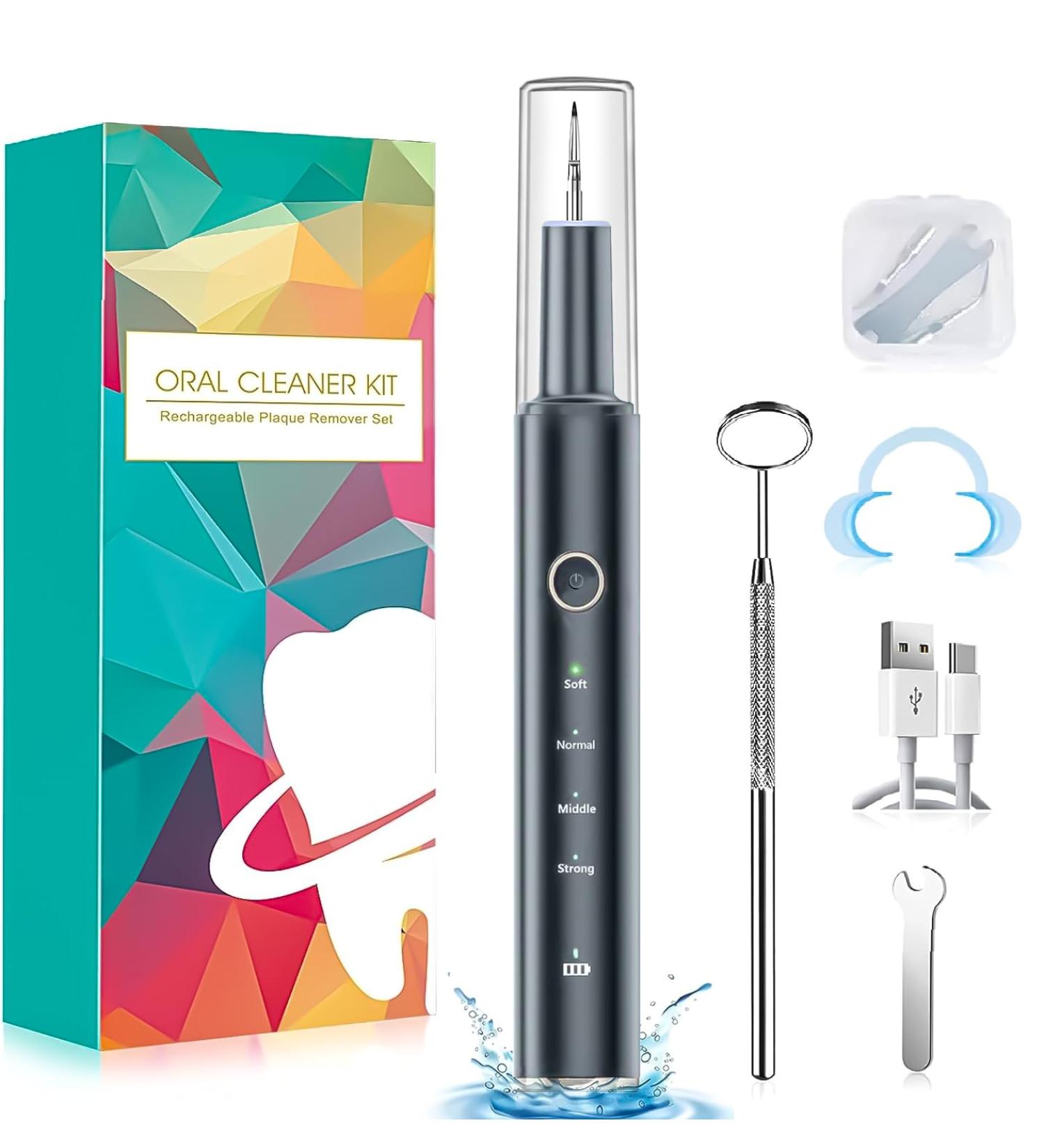 Iriplezo Ultrasound Tartar Remover Tooth Cleaner Set for Dogs & Cats - 5 Adjustable Levels for Effective Tooth Cleaning - Buy Online on GoSupps.com