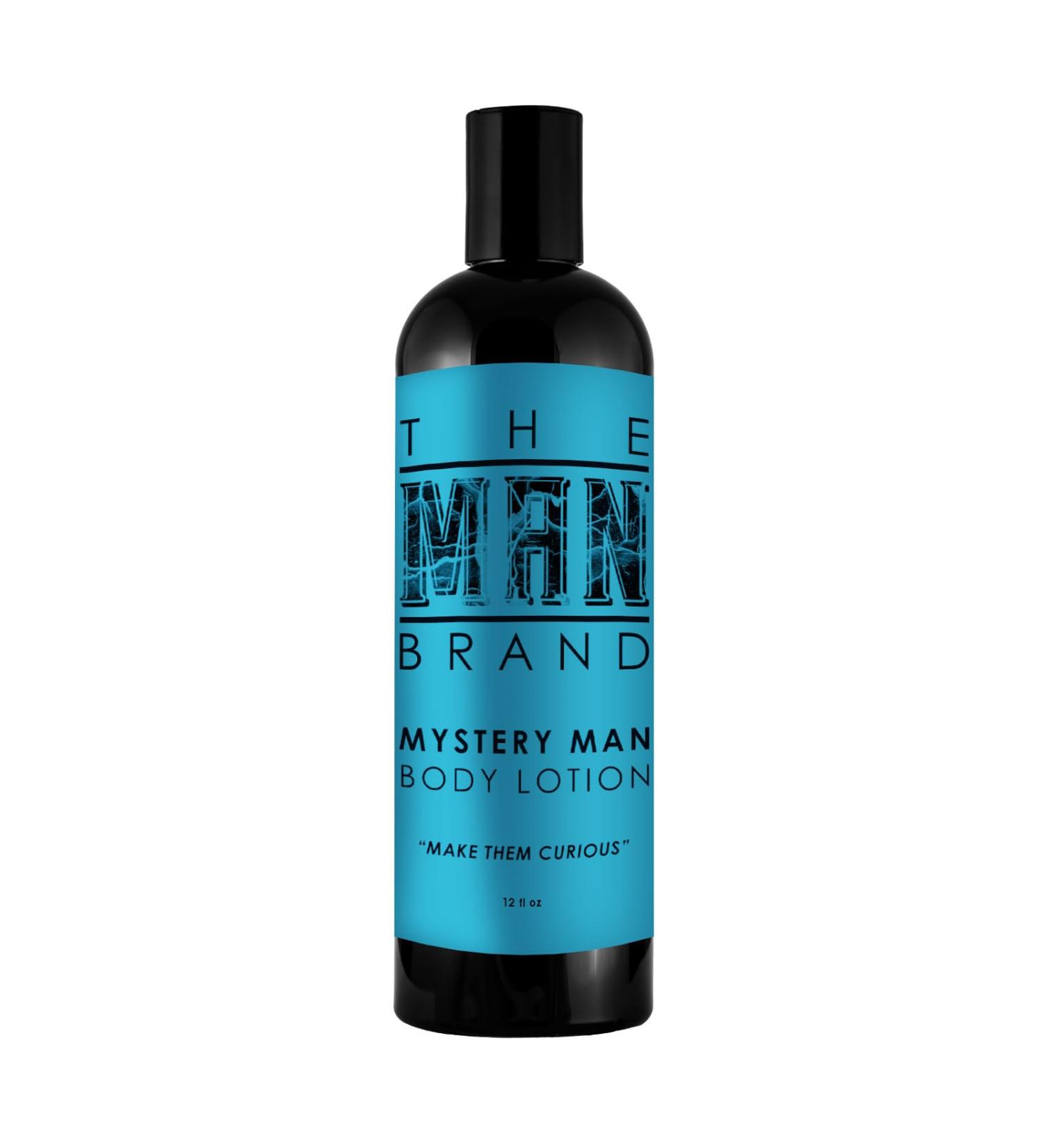 Body Lotion for Men - Shea Butter Moisturizer with Coconut Oil & Aloe Vera - MYSTERY MAN 12oz - Buy Online on GoSupps.com