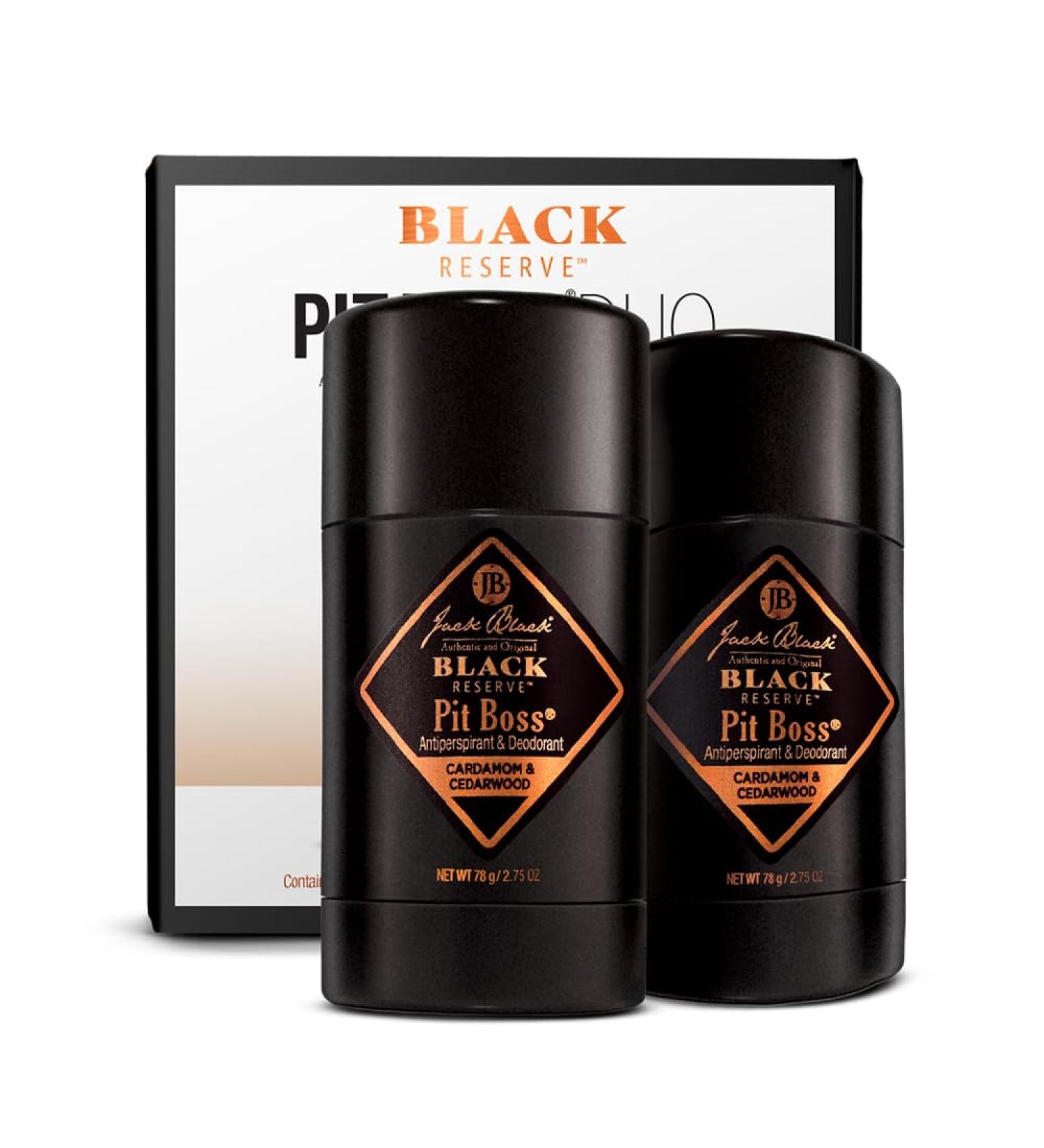 Jack Black Pit Boss Mens Deodorant Antiperspirant - Jack Black Deodorant for Men Antiperspirant for Men Antiperspirant Deodorant Men Men's Deodorant Mens Sensitive Skin Deodorant Mens Gifts Cardamom & Cedarwood (Pack of 2) - Buy Online on GoSupps.com