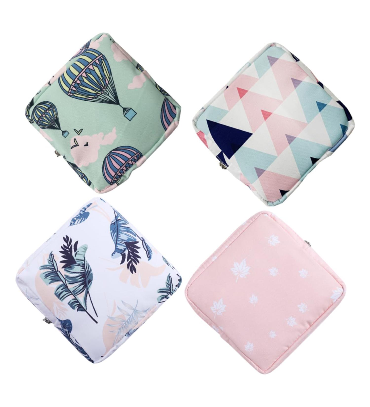 Buy Goohochy 4-Piece Storage Bags for Women - Perfect for Bandages Napkins Period Pads Tampons & More - Stylish Mini Holders for Toiletries - Buy Online on GoSupps.com