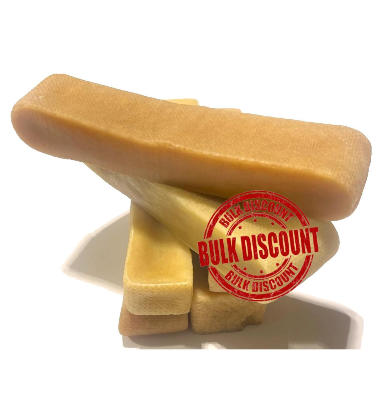 Himalayan Yak Cheese Dog Chew - Himalayan Dog Chew - *(Jumbo Bulk 4 Count)* - (Small-M-L-XL-Jumbo) - Cheese Bones for Dogs - Natural - Long Lasting Dog Treats for Aggressive Chewers - Buy Online on GoSupps.com