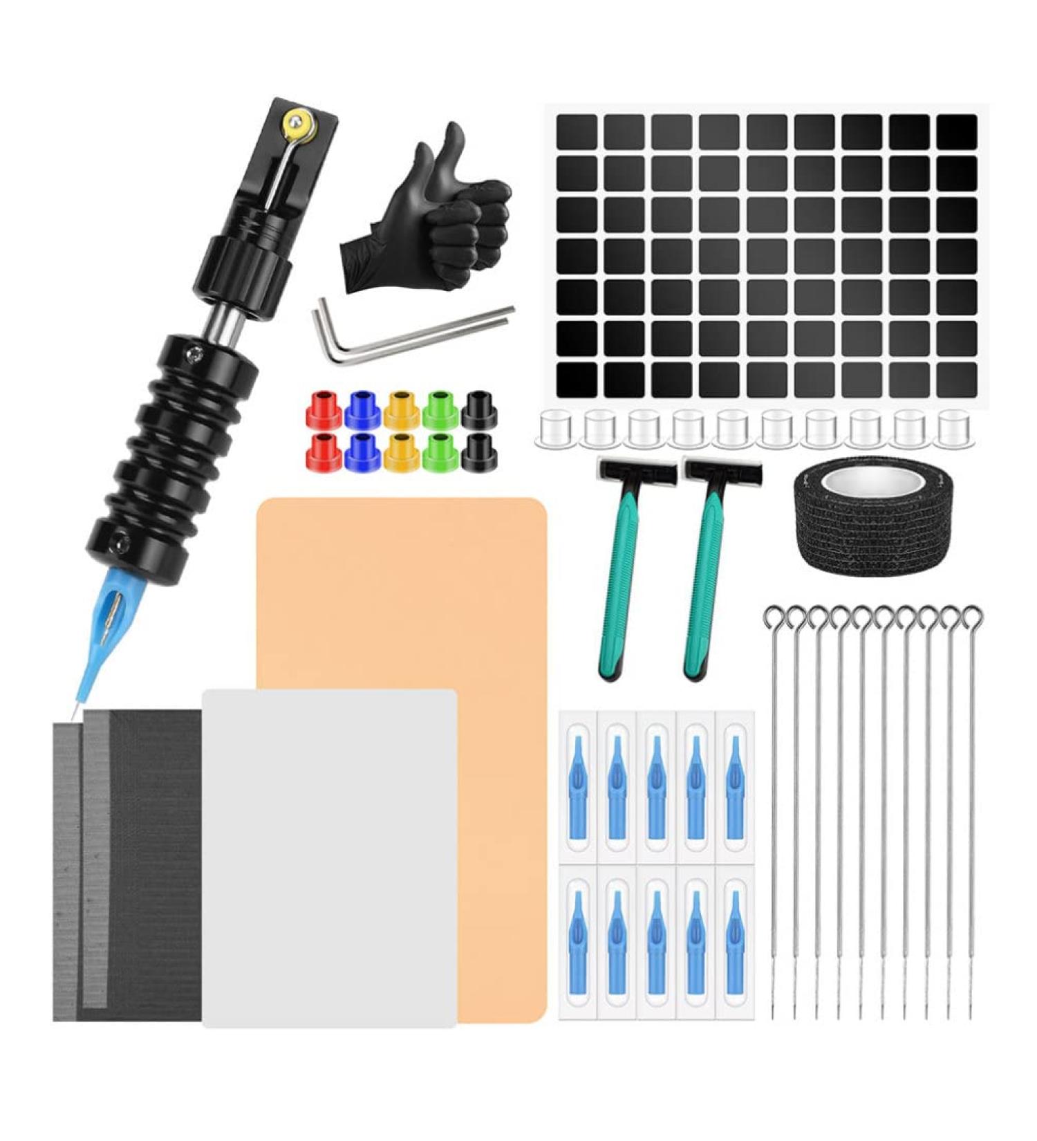 Healeved Tattoo Needles Complete Tattoo Pen Kit with Rotating Storage Rack - WSTZ1234 01 | Tattoo Kit for Beginners and Artists - Buy Online on GoSupps.com