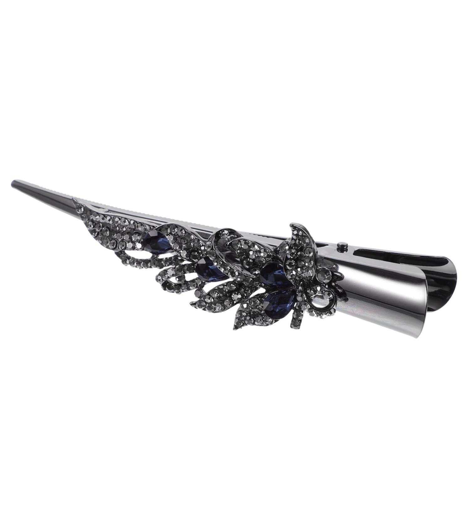 Beaupretty Small Alligator Clips Thin Hair Bling Alligator Hair Clip Hair Clips for Styling Rhinestone Hair Barrette Rod Butt Cushion Finger Castanets Issue Card Miss Large Crystal - Buy Online on GoSupps.com