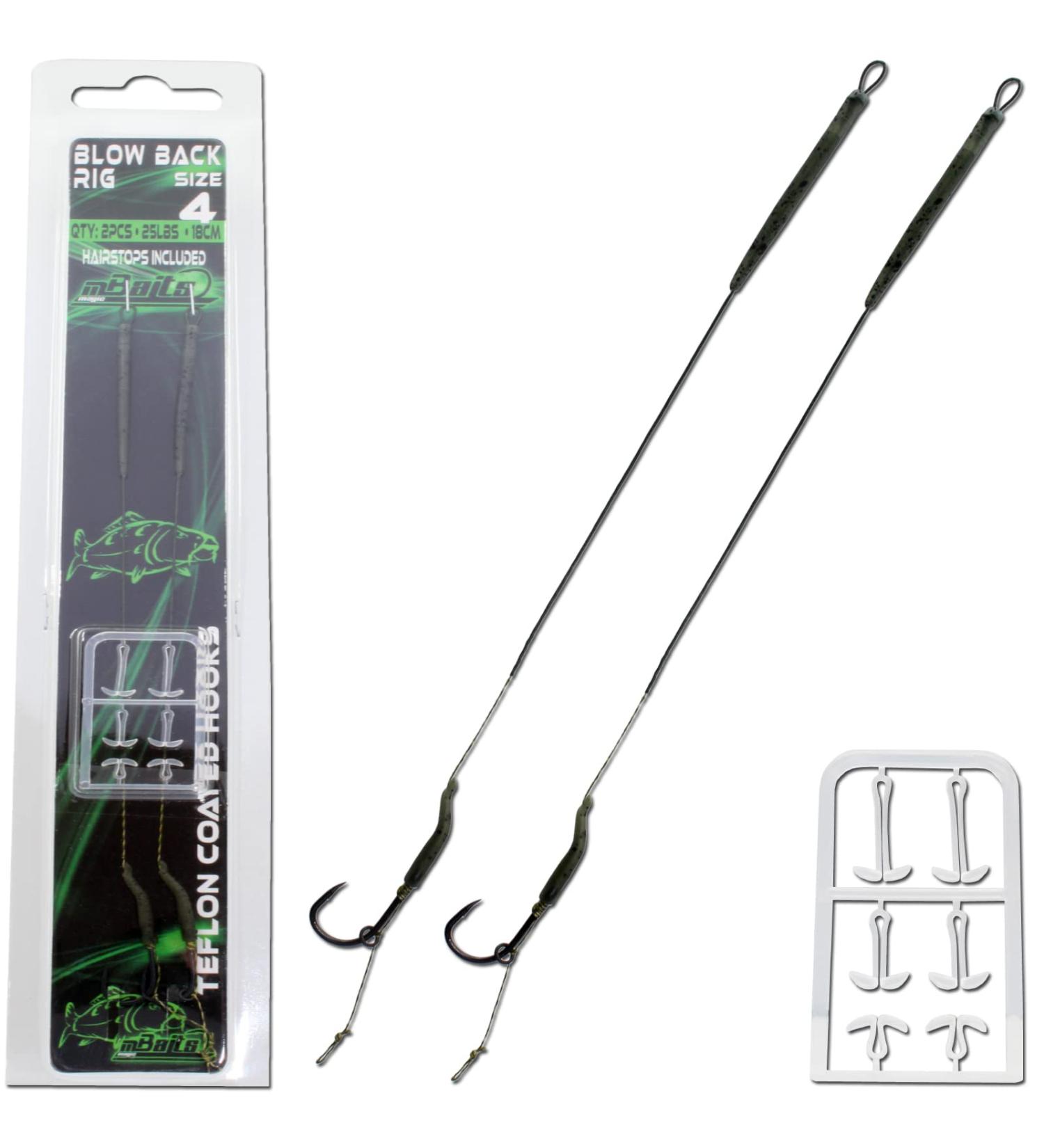 Angel Berger Magic Baits Coated Blow Back Rig - Size 4 18cm 25lbs | Premium Boilie Rig & Leader - International Shipping - Buy Online on GoSupps.com